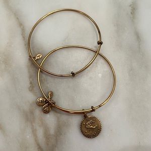 Alex and Ani Aquarius bracelet set of 2